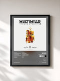 #noir Tableau de l'album Multimillo, Vol. 1 de Wisin, cadre noir, imprimé et encadré en France