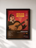 #noir A Bag Full of Soul, Folk, Rock and Blues von José Feliciano als gerahmter Kunstdruck, schwarzer Rahmen, gedruckt und gerahmt in Frankreich