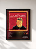 #noir Tableau de l'album The Andy Williams Christmas Album de Andy Williams, cadre noir, imprimé et encadré en France