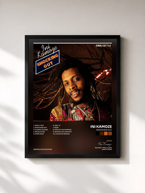 Ini Kamoze · Shocking Out — Affiche encadrée