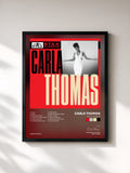 #noir Tableau de l'album Stax Classics de Carla Thomas, cadre noir, imprimé et encadré en France