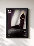 #noir Tableau de l'album New Moon Shine de James Taylor, cadre noir, imprimé et encadré en France