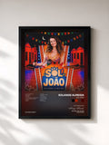 #noir Tableau de l'album Sol João de Solange Almeida, cadre noir, imprimé et encadré en France