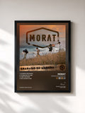 #noir Tableau de l'album Grabado En Madera EP de Morat, cadre noir, imprimé et encadré en France
