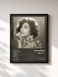 #noir Tableau de l'album Sentimental Journey de Emmy Rossum, cadre noir, imprimé et encadré en France