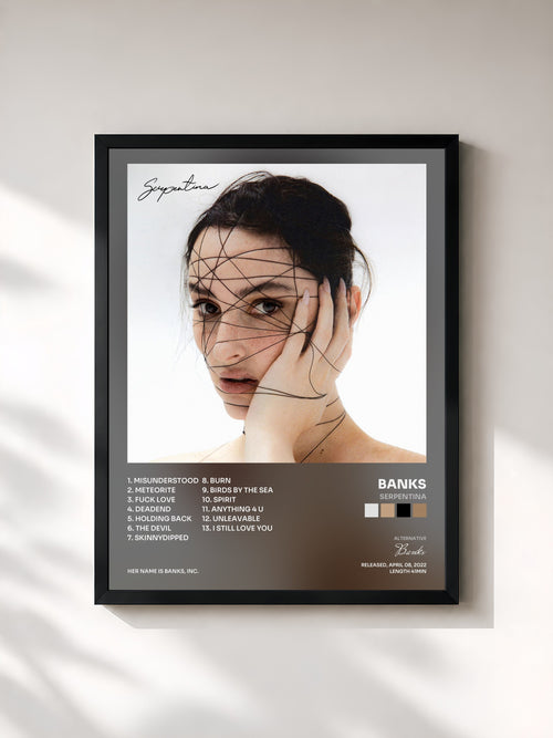 Banks · Serpentina — Affiche encadrée