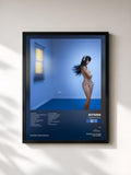 #noir Tableau de l'album CUARTO AZUL de Aitana, cadre noir, imprimé et encadré en France