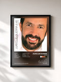 #noir Tableau de l'album Para Ti de Juan Luis Guerra, cadre noir, imprimé et encadré en France