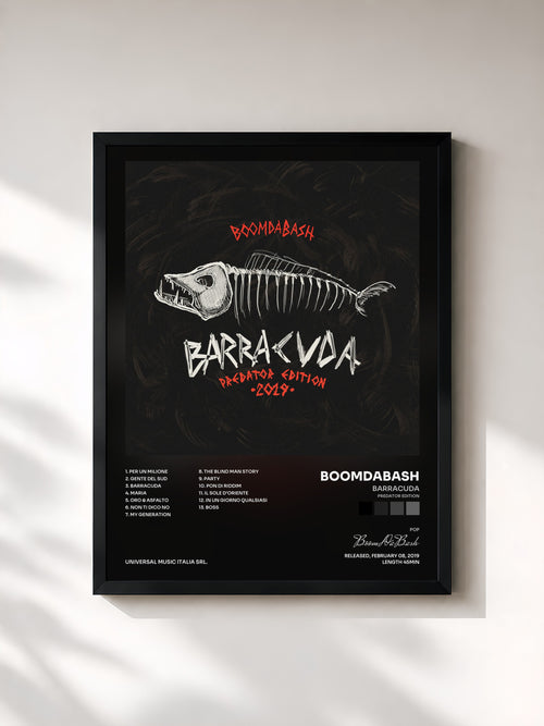 BoomDaBash · Barracuda (Predator Edition) — Affiche encadrée