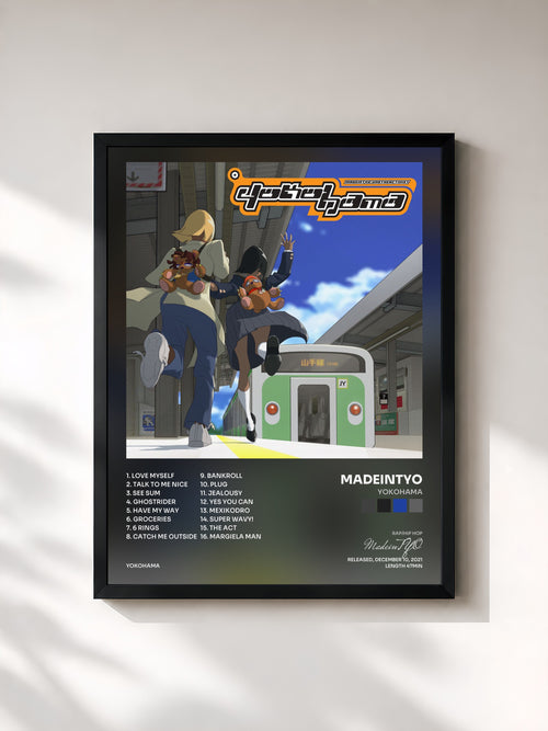 MadeinTYO · Yokohama — Affiche encadrée