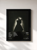 #noir Tableau de l'album Requiem de Keshi, cadre noir, imprimé et encadré en France