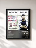 #noir Tableau de l'album Ritmo Dynamic (The Full Versions, Part 2) de Laurent Wolf, cadre noir, imprimé et encadré en France