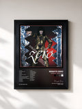#noir Tableau de l'album Trapezio - Zerofobia de Renato Zero, cadre noir, imprimé et encadré en France