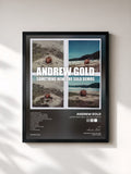 #noir Tableau de l'album Something New: The Solo Demos de Andrew Gold, cadre noir, imprimé et encadré en France