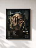 #noir Tableau de l'album Fetty Wap de Fetty Wap, cadre noir, imprimé et encadré en France