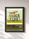 #noir Tableau de l'album Snacktime! de Barenaked Ladies, cadre noir, imprimé et encadré en France