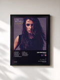 #noir Tableau de l'album Louder de Lea Michele, cadre noir, imprimé et encadré en France