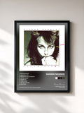 #noir Tableau de l'album Latin Lover de Gianna Nannini, cadre noir, imprimé et encadré en France