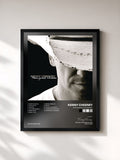 #noir Tableau de l'album Hemingway's Whiskey de Kenny Chesney, cadre noir, imprimé et encadré en France