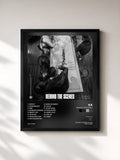 #noir Tableau de l'album Behind The Scenes de Ka, cadre noir, imprimé et encadré en France