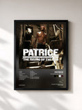 #noir Tableau de l'album The Rising of the Son de Patrice, cadre noir, imprimé et encadré en France