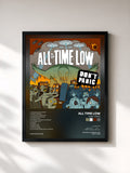 #noir Tableau de l'album Don't Panic de All Time Low, cadre noir, imprimé et encadré en France