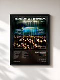 #noir Tableau de l'album Cuorincoro de Gigi D'Alessio, cadre noir, imprimé et encadré en France