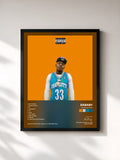#noir Tableau de l'album Blank Blank de DaBaby, cadre noir, imprimé et encadré en France