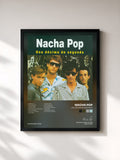 #noir Tableau de l'album Una Décima de Segundo de Nacha Pop, cadre noir, imprimé et encadré en France