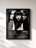#noir Tableau de l'album The Lost Tapes de Sugababes, cadre noir, imprimé et encadré en France
