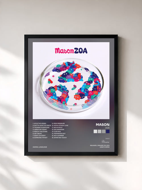 Mason · ZOA — Affiche encadrée