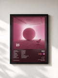#noir Tableau de l'album BOY de RAC, cadre noir, imprimé et encadré en France