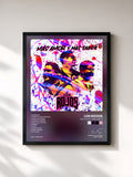 #noir Tableau de l'album Más Amor Y Más Sabor de Los Rojos, cadre noir, imprimé et encadré en France