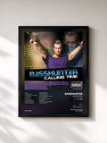 #noir Tableau de l'album Calling Time de Basshunter, cadre noir, imprimé et encadré en France