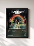 #noir Tableau de l'album Raçaman de Natiruts, cadre noir, imprimé et encadré en France