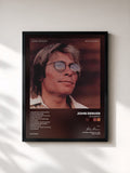 #noir Tableau de l'album Autograph de John Denver, cadre noir, imprimé et encadré en France