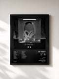 #noir Tableau de l'album 8D Trap Vol.1 de 8D Tunes, cadre noir, imprimé et encadré en France