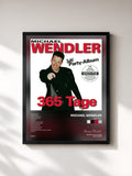 #noir Tableau de l'album 365 Tage de Michael Wendler, cadre noir, imprimé et encadré en France