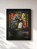 #noir Tableau de l'album The City of Bootmakers de L.A. Salami, cadre noir, imprimé et encadré en France
