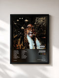 #noir Tableau de l'album WHY ALWAYS ME? de Cochise, cadre noir, imprimé et encadré en France