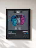 #noir Tableau de l'album Low High Low de Max Frost, cadre noir, imprimé et encadré en France