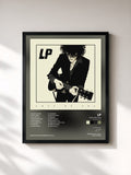 #noir Tableau de l'album Lost On You (Deluxe Edition) de LP, cadre noir, imprimé et encadré en France