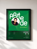 #noir Tableau de l'album A Arte De Leonardo de Leonardo, cadre noir, imprimé et encadré en France