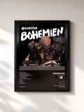 #noir Tableau de l'album Bohemien de Disarstar, cadre noir, imprimé et encadré en France