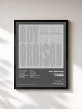 #noir Tableau de l'album The Last Concert de Roy Orbison, cadre noir, imprimé et encadré en France