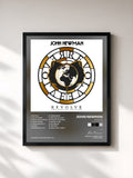 #noir Tableau de l'album Revolve (The Deluxe Edition) de John Newman, cadre noir, imprimé et encadré en France