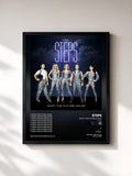 #noir Tableau de l'album What the Future Holds (Remixes) de Steps, cadre noir, imprimé et encadré en France