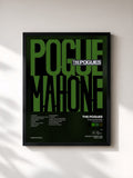 #noir Tableau de l'album Pogue Mahone (Expanded Edition) de The Pogues, cadre noir, imprimé et encadré en France