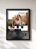 #noir Tableau de l'album Room For Squares de John Mayer, cadre noir, imprimé et encadré en France