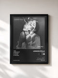 #noir Tableau de l'album Love, me de Lennon Stella, cadre noir, imprimé et encadré en France